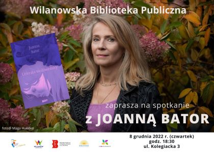 plakat, na plakacie znajduje się kobieta, w tle drzewa, roślinność oraz książka 